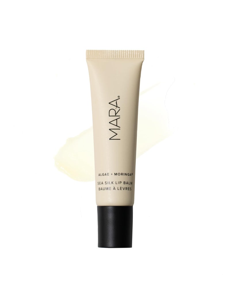 MARA  Natural Sea Silk Lip Balm With Algae  Moringa  PlantBased Skin Care Hypoallergenic  Moisturize Plump  Soothe Dry Chapped Lips Clear 05 oz  15 ml