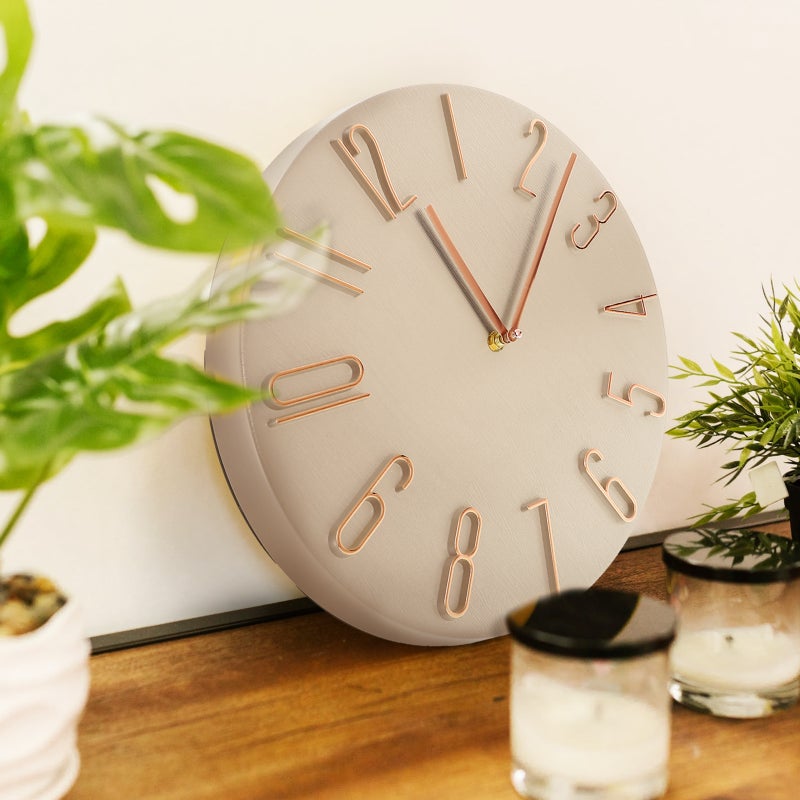 Living Room Non-Ticking Clock Silent Battery Operated Clock Round Wall Clock - Image 2