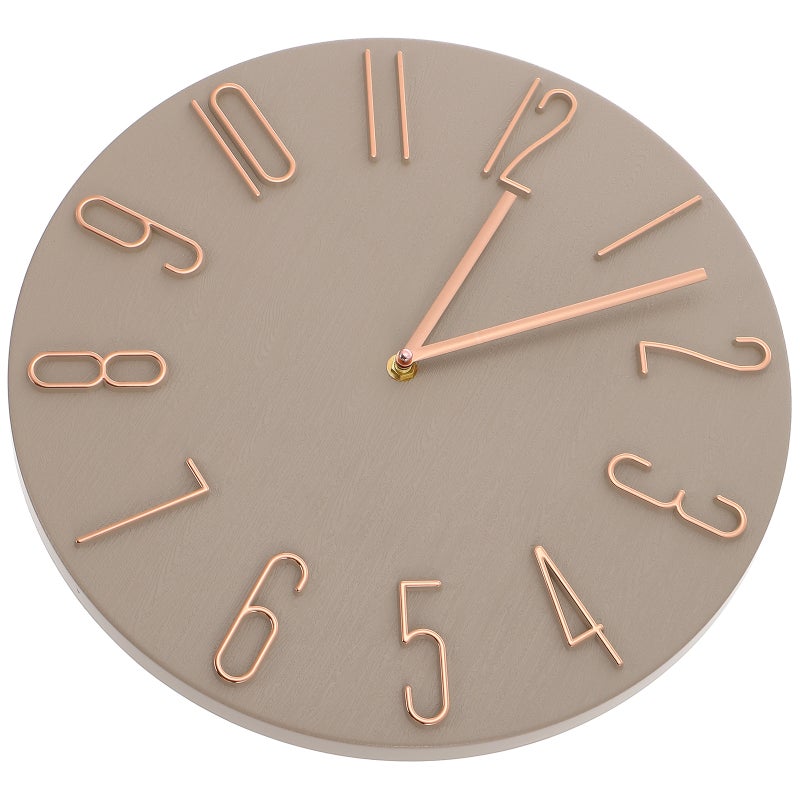 Living Room Non-Ticking Clock Silent Battery Operated Clock Round Wall Clock - Image 1