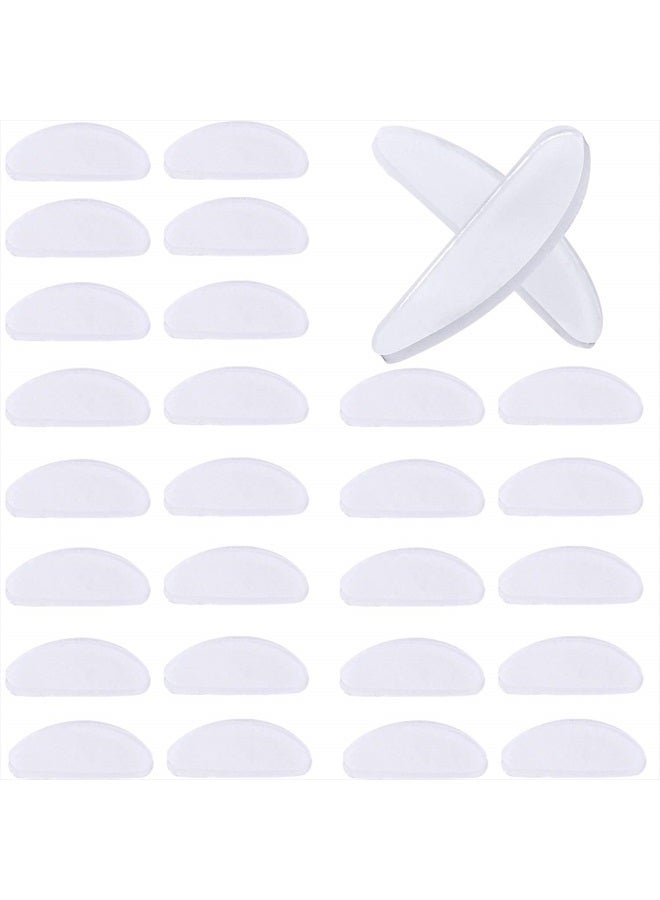 TOODOO 18 Pairs Eyeglasses Nose Pads Glasses Adhesive Silicone Anti-Slip Nosepads for Eyeglass Glasses Sunglasses (Transparent, 1.5mm) - Image 1