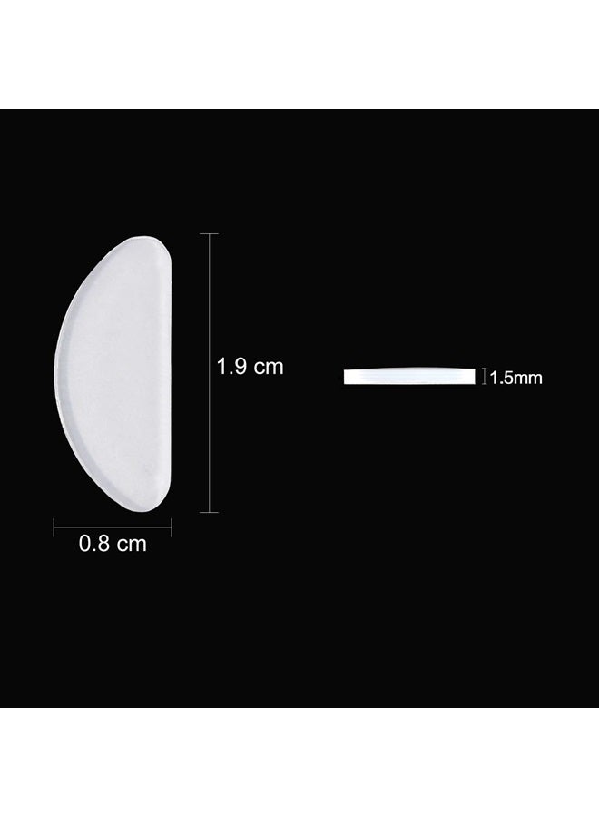 TOODOO 18 Pairs Eyeglasses Nose Pads Glasses Adhesive Silicone Anti-Slip Nosepads for Eyeglass Glasses Sunglasses (Transparent, 1.5mm) - Image 5