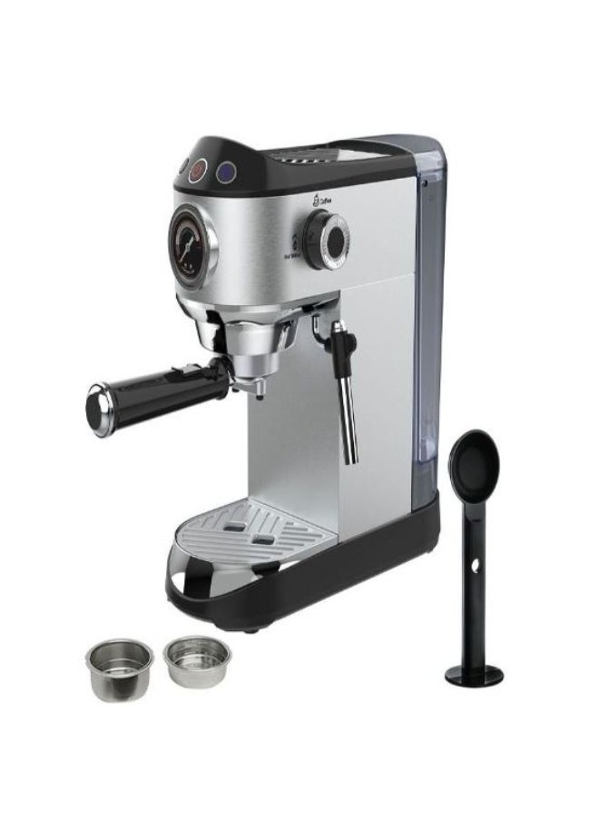 sokany Coffee Machine, 15 Bar, 1450 Watt, Silver - SK-696B  - Image 2
