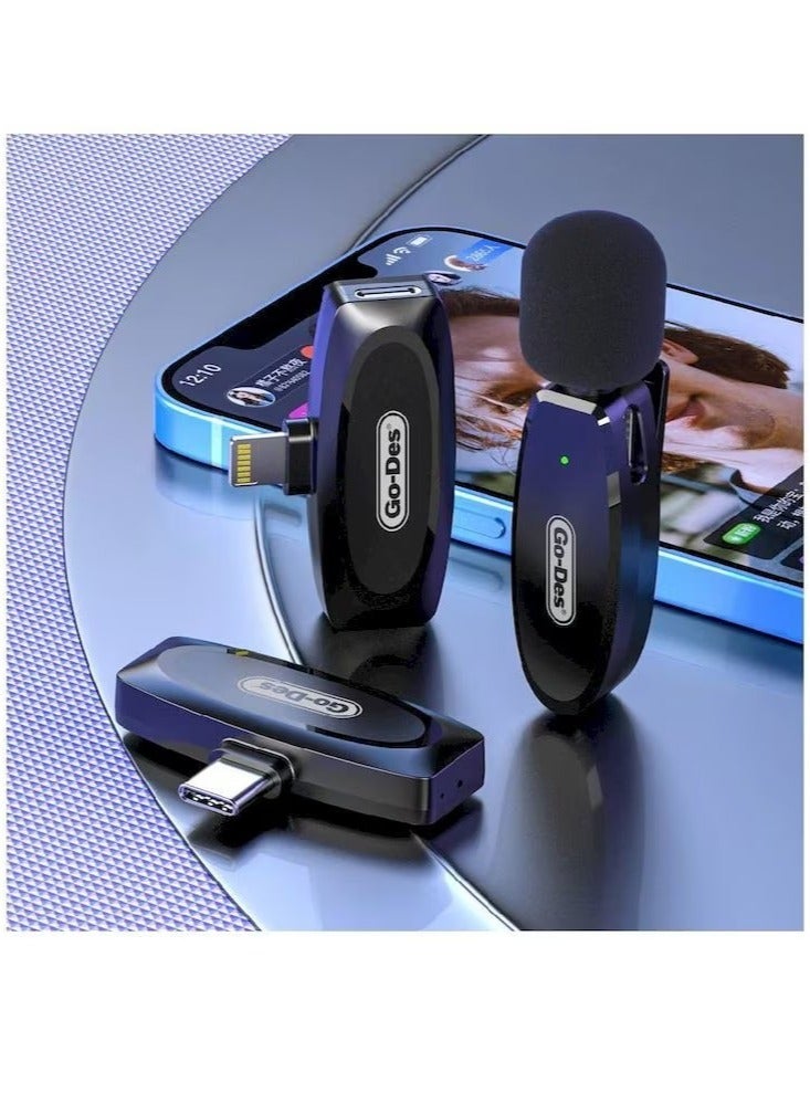 Go-des Professional Wireless Digital Microphone for Iphone, Black - Image 2