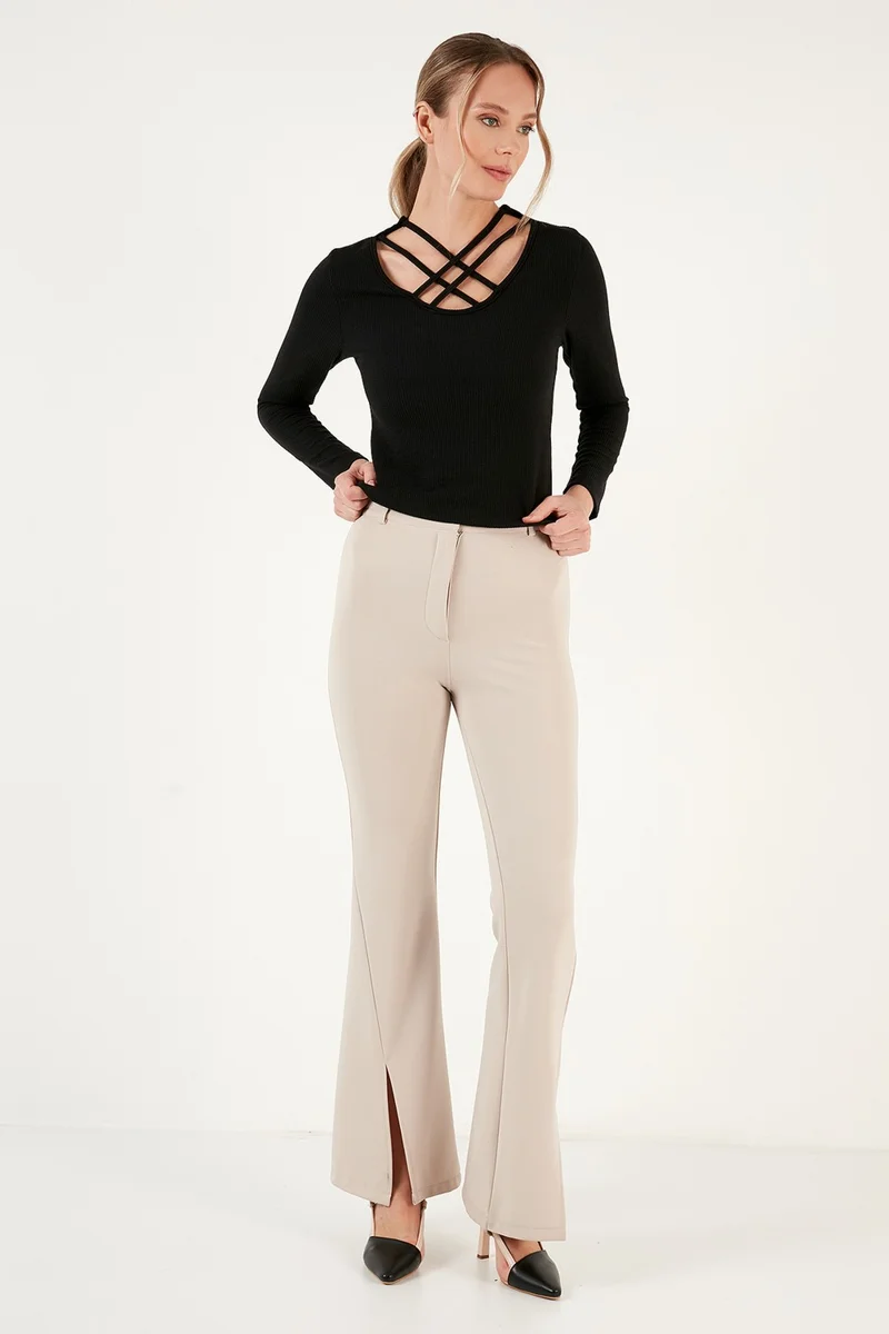 Lela Slim Fit Collar Detailed Blouse Women's Blouse 5865583