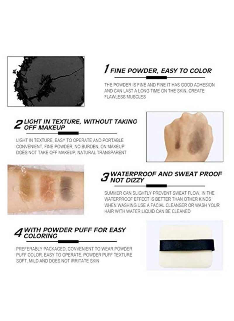 Sevich Hair Shadow Fiber Hair Root Concealer Covering White Hair Waterproof Lasting & Portable Hairline Replacement Keratin Fiber Concealer for Men & Women 12g (Black)  - Image 3