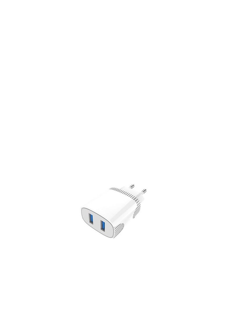 Aspor A811 2.4 A IQ Home charger 2 USB - White - Image 2