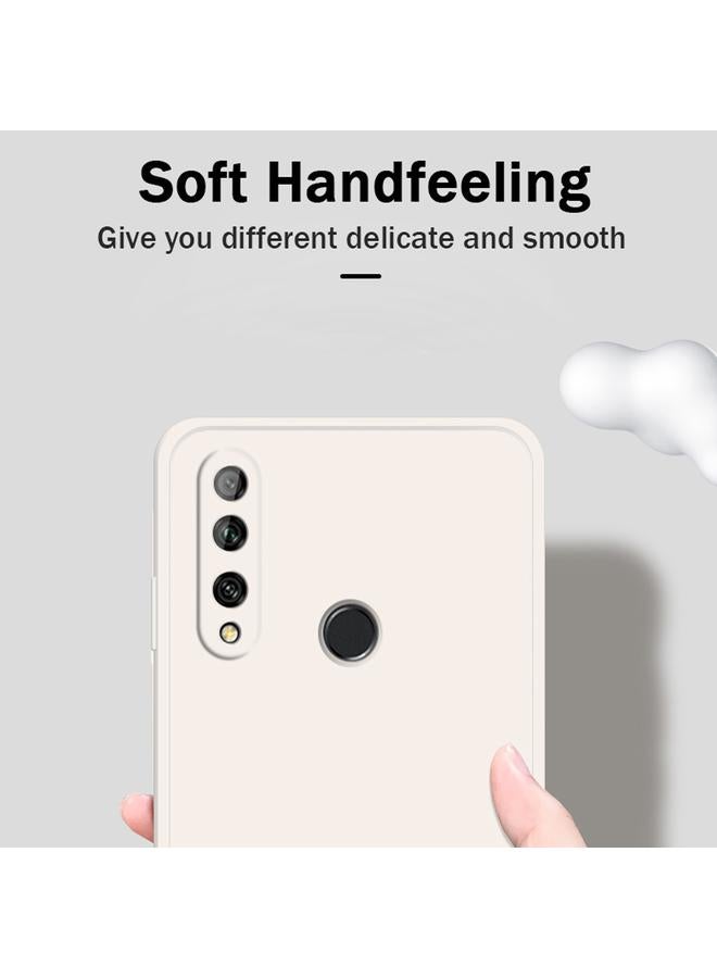 erorex Case For Huawei Enjoy 10 Plus Solid Color Imitation Liquid Silicone Straight Edge Dropproof Full Coverage Protective Case - Image 2