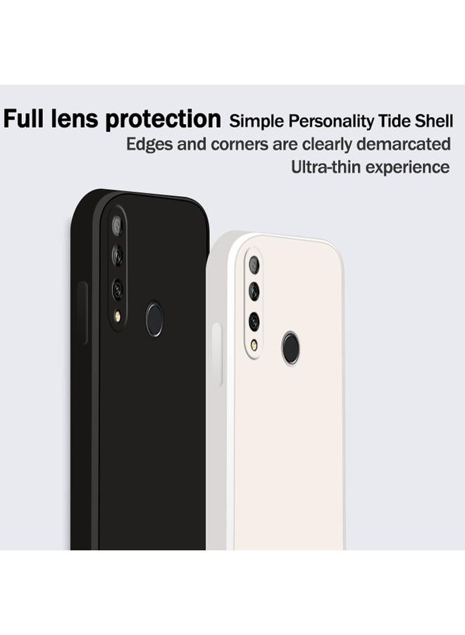 erorex Case For Huawei Enjoy 10 Plus Solid Color Imitation Liquid Silicone Straight Edge Dropproof Full Coverage Protective Case - Image 3