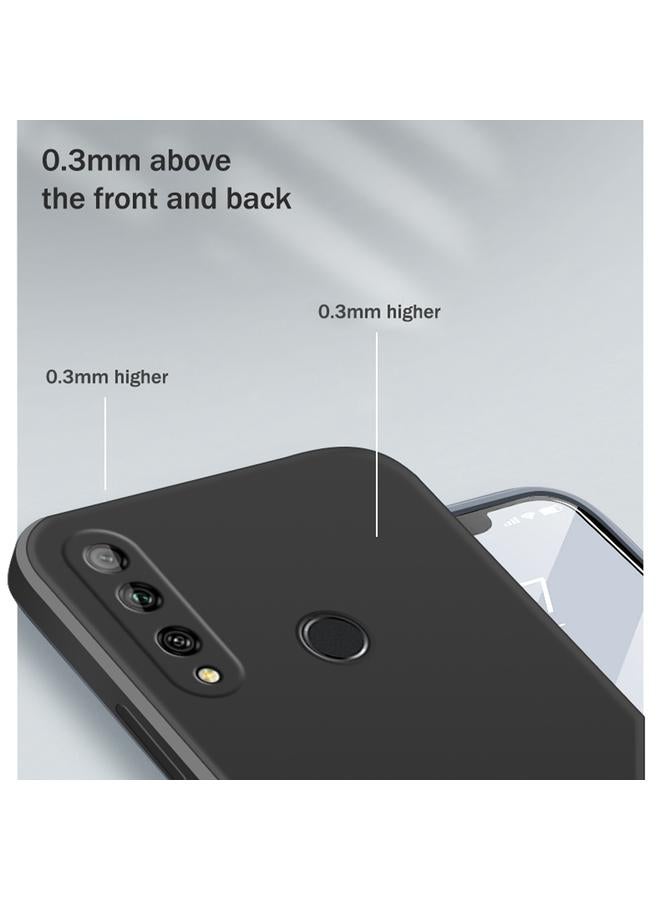 erorex Case For Huawei Enjoy 10 Plus Solid Color Imitation Liquid Silicone Straight Edge Dropproof Full Coverage Protective Case - Image 4