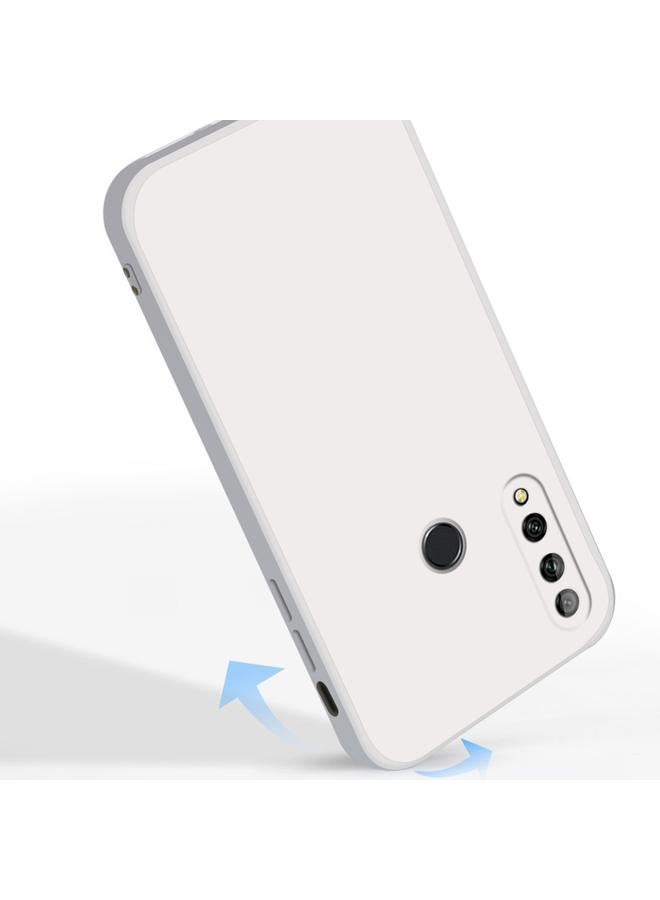 erorex Case For Huawei Enjoy 10 Plus Solid Color Imitation Liquid Silicone Straight Edge Dropproof Full Coverage Protective Case - Image 5