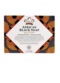 Nubian Heritage Nubian Heritage African Black Soap Bar with Oatmeal & Aloe Vera, 5 oz  - Image 4