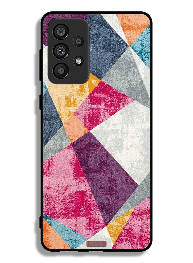 Tolwak Samsung Galaxy A73 5G Protective Case Cover Paint Pattern - Image 1