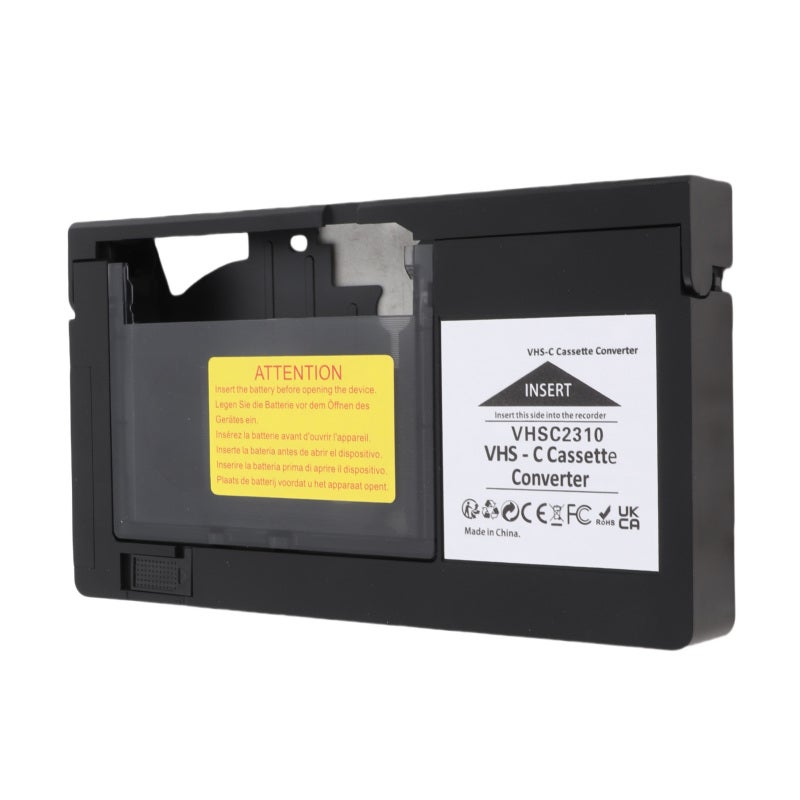 VHSC Cassette Adapter, 1 AA Battery Powered - One Touch Control, Playback Recording Converter for Vintage Footage Viewing, Home Entertainment & Senior Users - Image 3