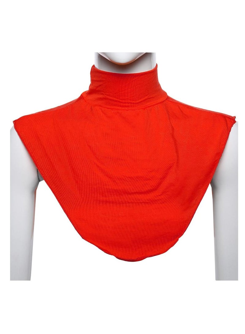 Loquat Ladies Shawl Turtleneck Fake collar Top Neck scarf Red