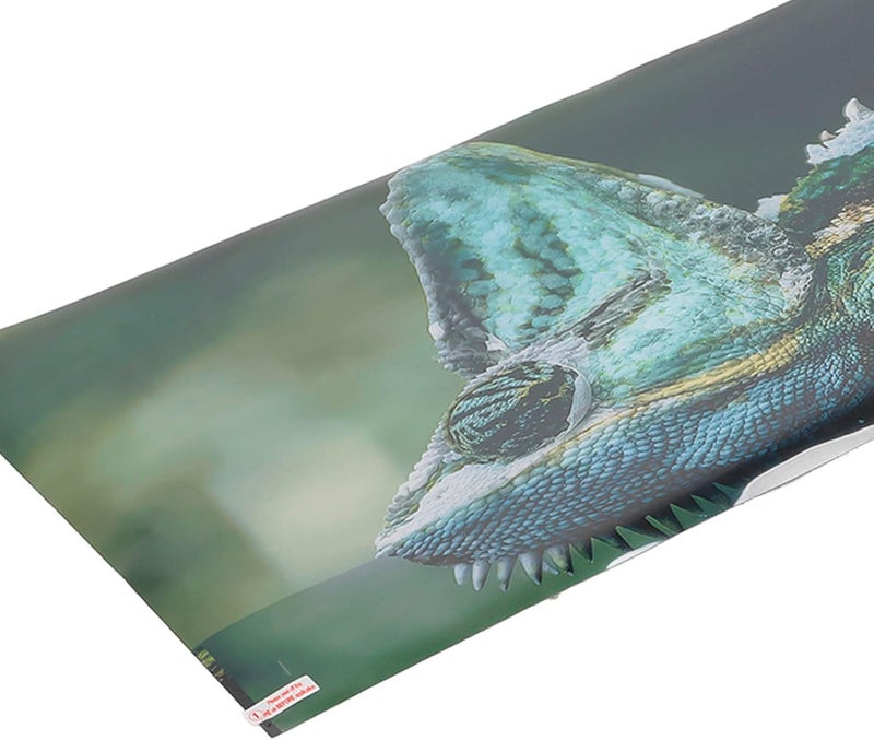 خلفية حوض السمك PVC بتأثيرات ثلاثية الأبعاد، ديكور لحوض السمك، 122×50 سم / 48×19.7 بوصة - مادة غير متينة، ذاتية اللصق لأحواض المياه العذبة والمالحة (91 * 50 سم) - Image 2