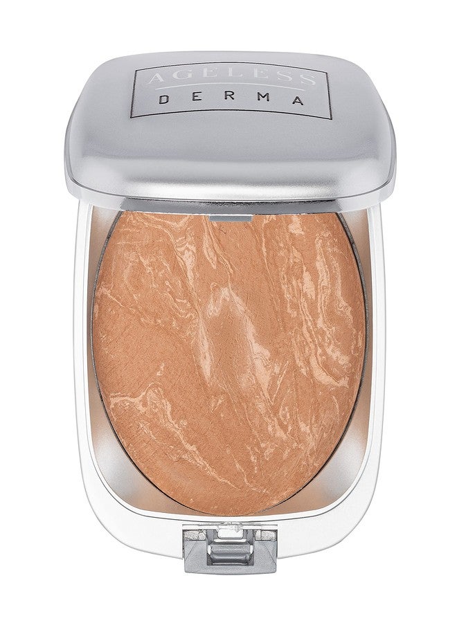 Ageless Derma Mineral Baked Foundation Makeup- A Vegan -Paraben - Gluten and Cruelty Free Powder Foundation (Mega Beige) - Image 1