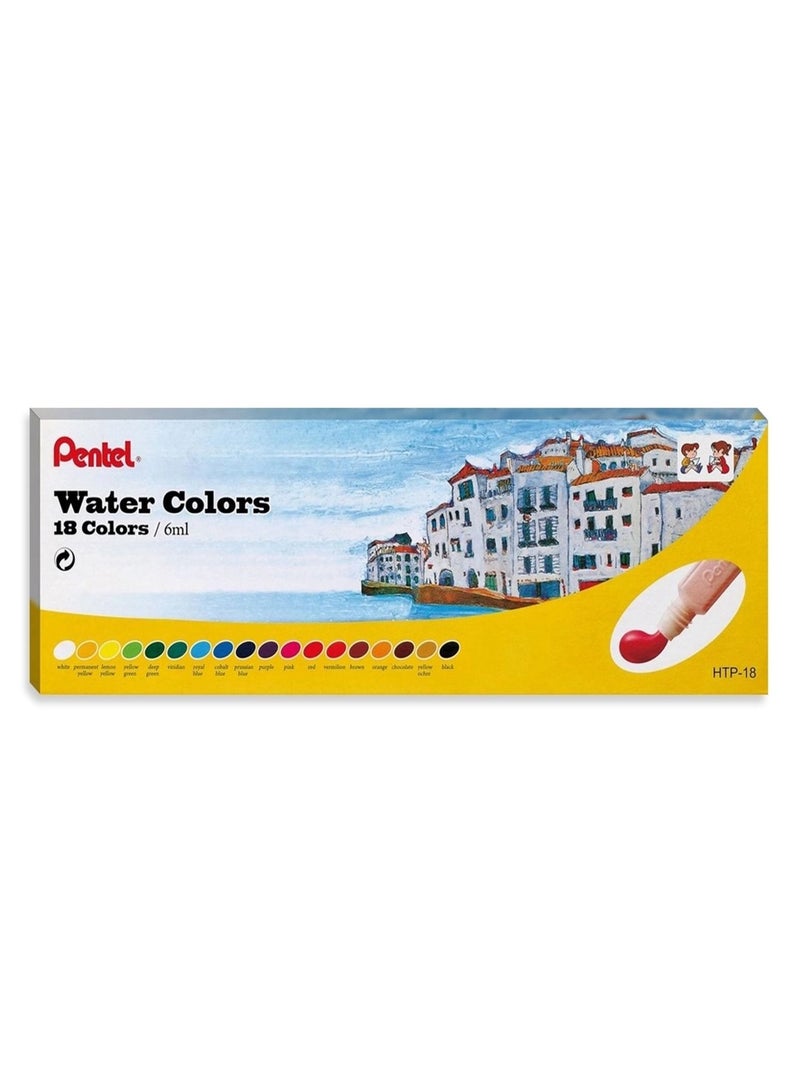 Pentel 18-Piece Watercolour Set Multicolour - Image 1