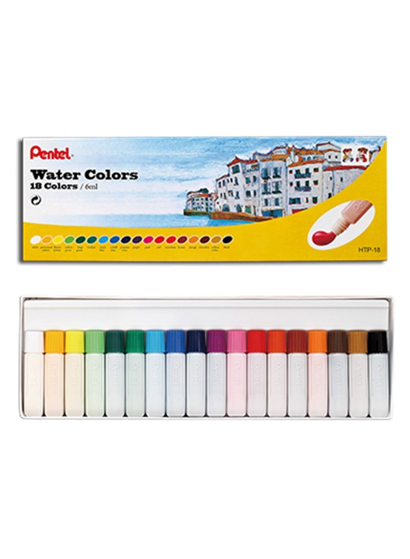 Pentel 18-Piece Watercolour Set Multicolour - Image 2