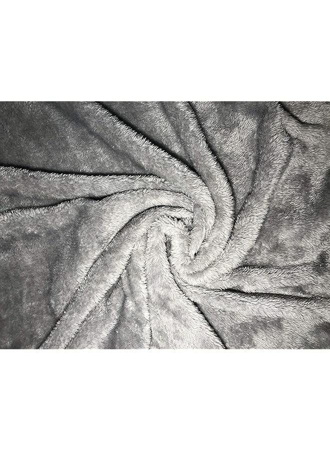 erorex Extra Soft Body Pillow Cover Sherpa Microplush Material 20X54 Inches Zipper Closure Grey - Image 3