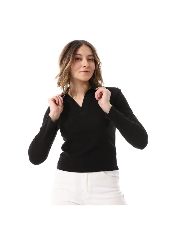 Coctail 2596-basic top-black - Image 1