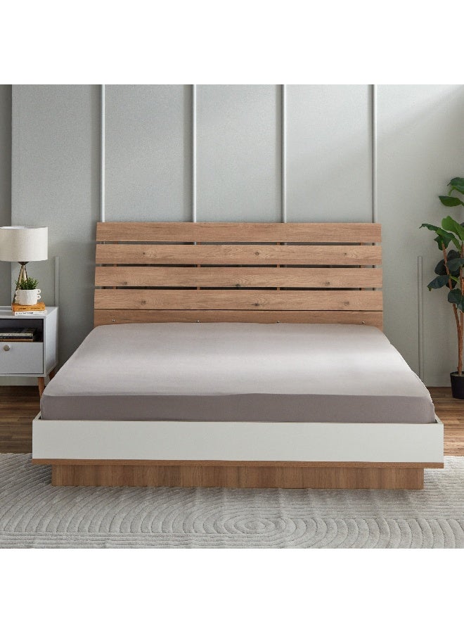 Home Box Derby Solid Microfiber Double Fitted Sheet - 140x200+25 cm - Image 2