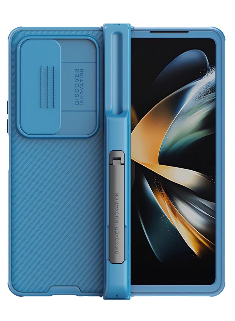 Nillkin Case Suitable for Samsung Galaxy Z Fold4 with S Pen Holder and Hinge Protector with Hidden Kickstand and Lens Slider Slim Cover - Image 1