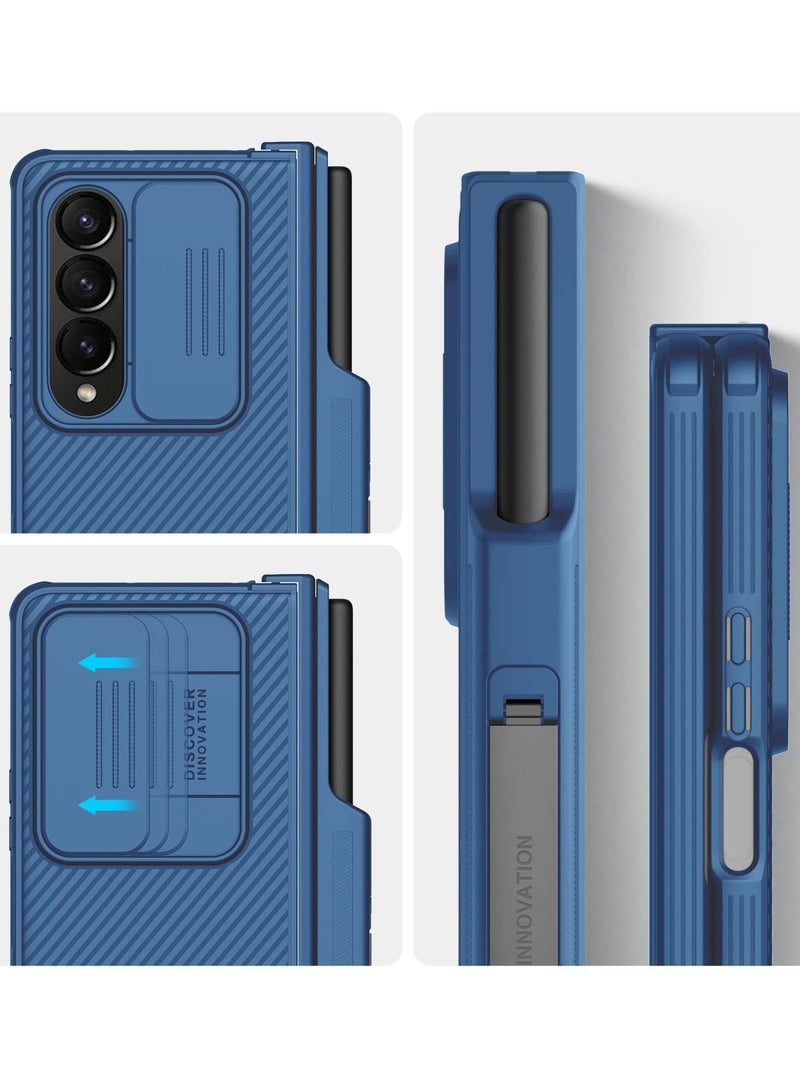 Nillkin Case Suitable for Samsung Galaxy Z Fold4 with S Pen Holder and Hinge Protector with Hidden Kickstand and Lens Slider Slim Cover - Image 3