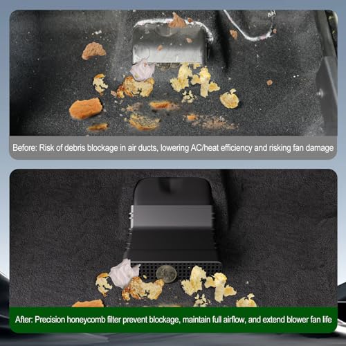 xipoqix Under Seat Vent Deflector Compatible with 2022-2025 Ford Maverick Rear Air Conditioning Vent Directional Extension Not for 2025 Lariat Replacement for 2022-2025 Ford Maverick Accessories - Image 3
