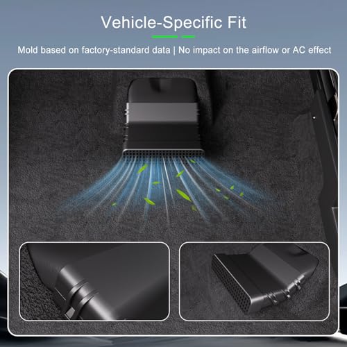 xipoqix Under Seat Vent Deflector Compatible with 2022-2025 Ford Maverick Rear Air Conditioning Vent Directional Extension Not for 2025 Lariat Replacement for 2022-2025 Ford Maverick Accessories - Image 2