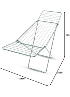 Generic Cloth Dryer, Rust Proof, Iron Wire & Frame, RF10877 Metal Drying Rack Multifunctional Air Dryer Ideal for Indoor/Outdoor Easy Store & Folding Clothes Dryer, Grey  - Image 3