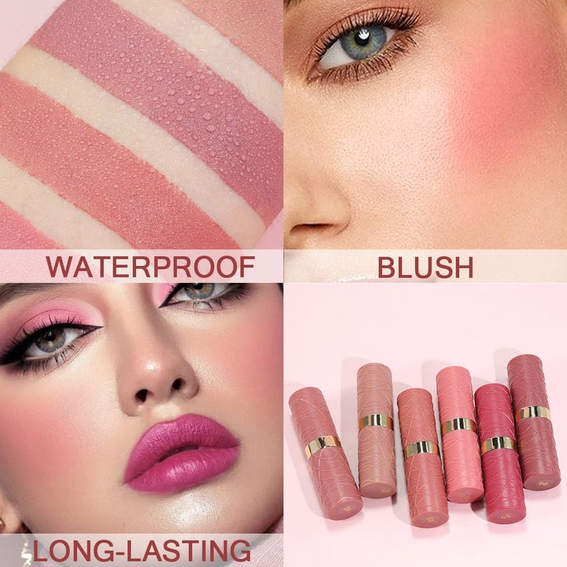evpct 6Pcs Nude Brown Pink Purple Rose Red Mauve Matte Lipstick Sets for Women Velvet Lipstick Long Lasting Waterproof 24 Hours Lip Stick Stain Makeup Gift Sets labiales mate 24 horas originales A - Image 4