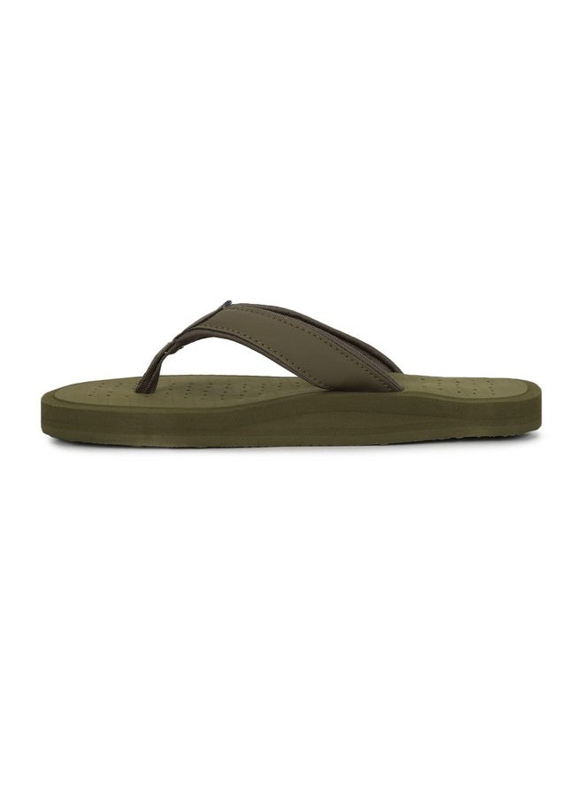 YOHO YOHO Waves Men ortho slippers with arch support |soft comfortable stylish and anti skid Men's Flip-Flops & Slippers in exciting color | Styles | Daily Use |Waves (Olive, numeric_11)  - Image 3
