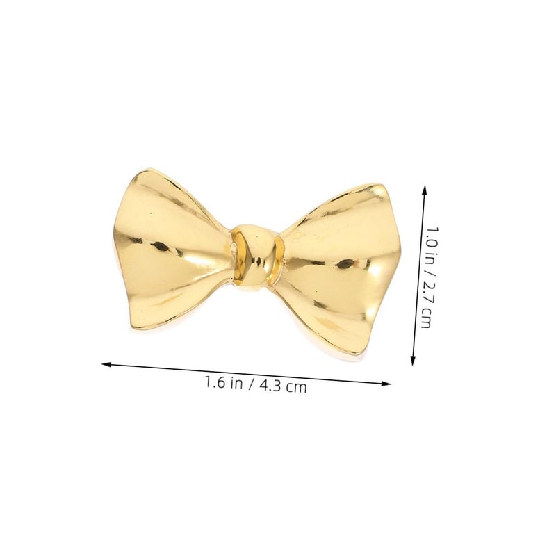 مقابض أدراج على شكل قوس نحاسي 2 قطعة مقابض خزائن زخرفية 43x26x27 مم - Image 3