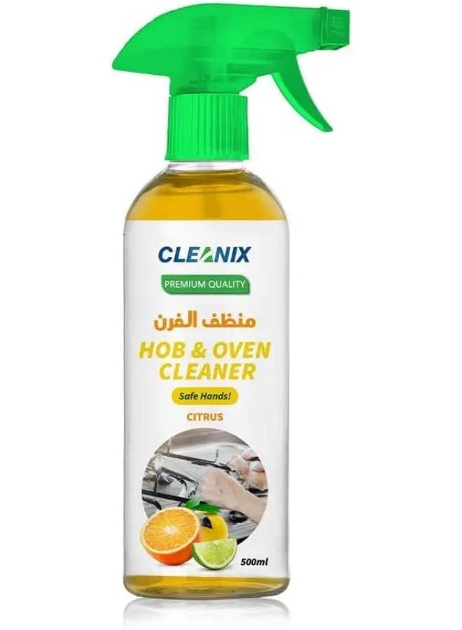 كلينيكس بخاخ منظف المواقد والأفران من كلينكس، 500 مل، بتركيبة حمضية للمواقد والأفران والأسطح الدهنية | مزيل قوي للدهون وبقايا الطعام المحترقة | منظف مطبخ متعدد الاستخدامات - Image 1