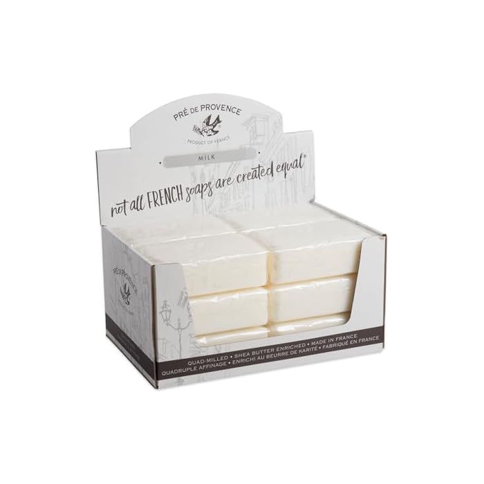 Pre de Provence 250g Soap Bar, Case of 12 - Milk