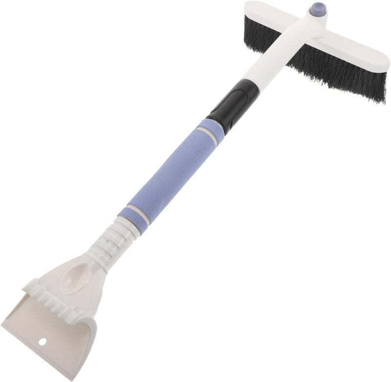 Healeved Extendable Car Snow Scraper and Brush 2-in-1 Aluminum Ice Scraper Windshield Snow Removal Tool for SUV Truck Winter Auto Cleaning - Image 1