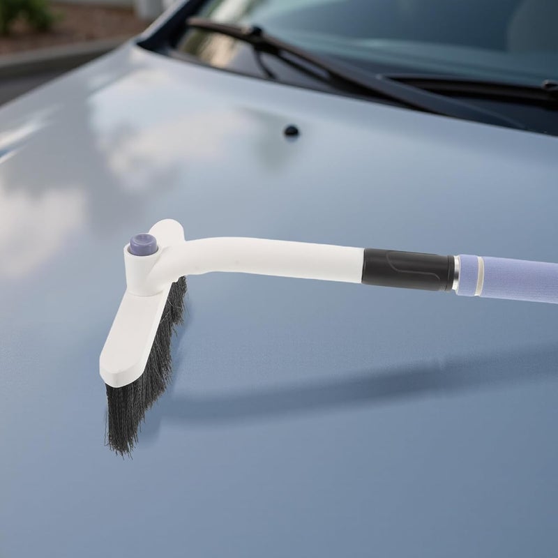 Healeved Extendable Car Snow Scraper and Brush 2-in-1 Aluminum Ice Scraper Windshield Snow Removal Tool for SUV Truck Winter Auto Cleaning - Image 4