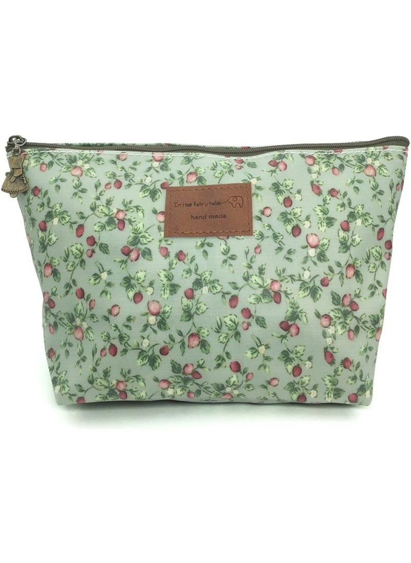 HUNGER Green Flowers Make-Up Cosmetic Bag Carry Case, 14 Patterns (P11417017) 