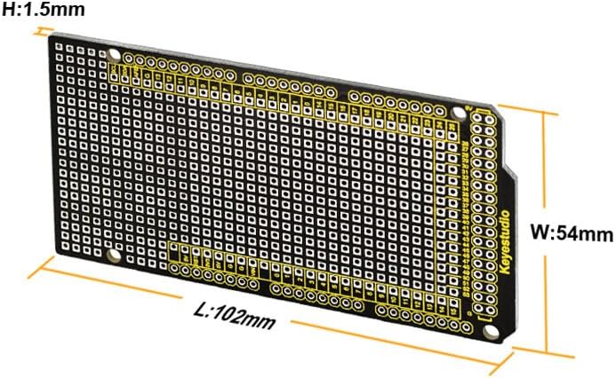 Keyestudio مجموعة لوحة البروتوتايب PCB DIY من KEYESTUDIO 10 قطع لأردوينو ميغا 2560 R3 - Image 3