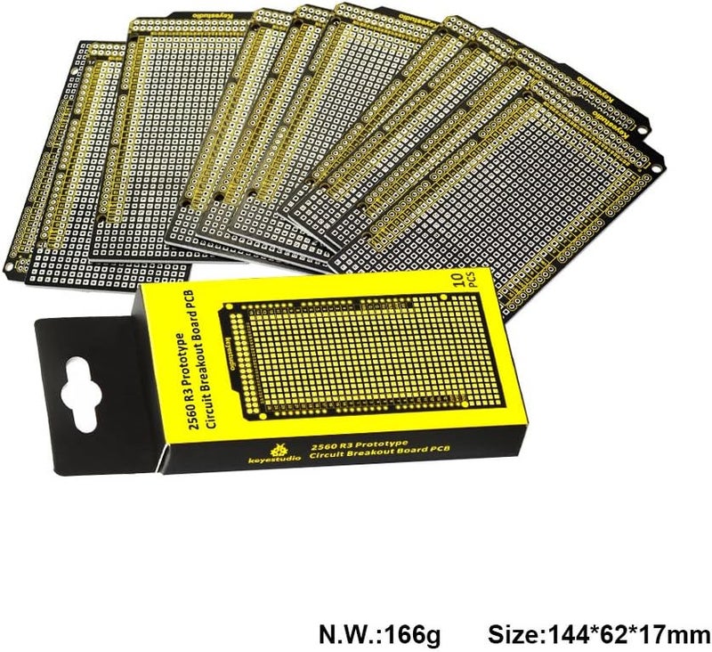 Keyestudio مجموعة لوحة البروتوتايب PCB DIY من KEYESTUDIO 10 قطع لأردوينو ميغا 2560 R3 - Image 5