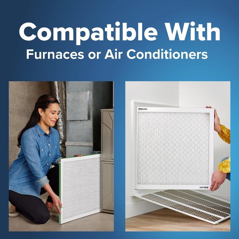 FILTRETE 12x18x1 AC Furnace Air Filter, MPR 700, MERV 8, Tough on Pollen, Easy on Airflow, 3-Month Pleated 1-Inch Electrostatic Air Cleaning Filter, 2-Pack (Actual Size 11.81 x 17.81 x 0.81 in) - Image 5