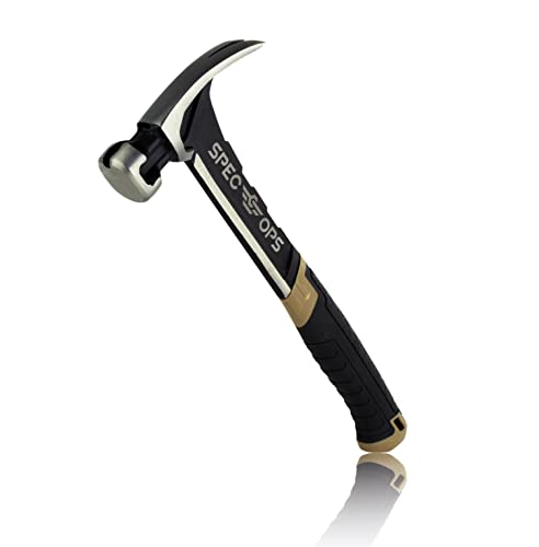 Spec-Ops Spec Ops Tools 20 oz Rip Claw Nailing Hammer with Smooth Face, Shock-Absorbing Grip, 3% Donated to Veterans - Image 1