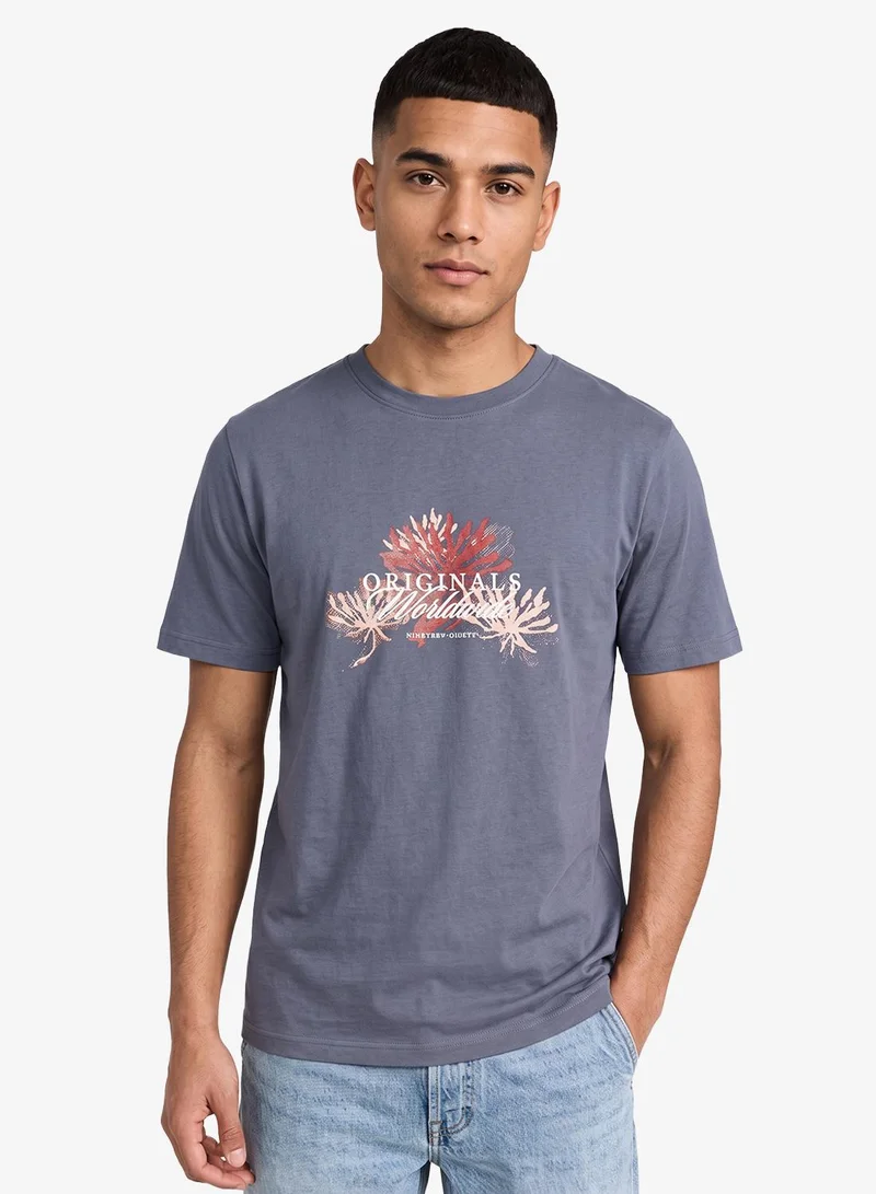 JACK & JONES Graphic Crew Neck T-Shirt