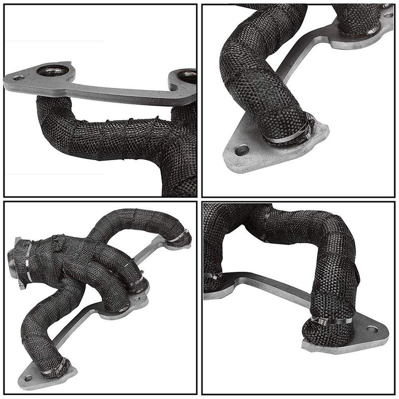 PACEWALKER Exhaust Wrap Black 1" x 16' Roll for Motorcycle Fiberglass Heat Shield Tape with 4PC Stainless Ties (black) - Image 4
