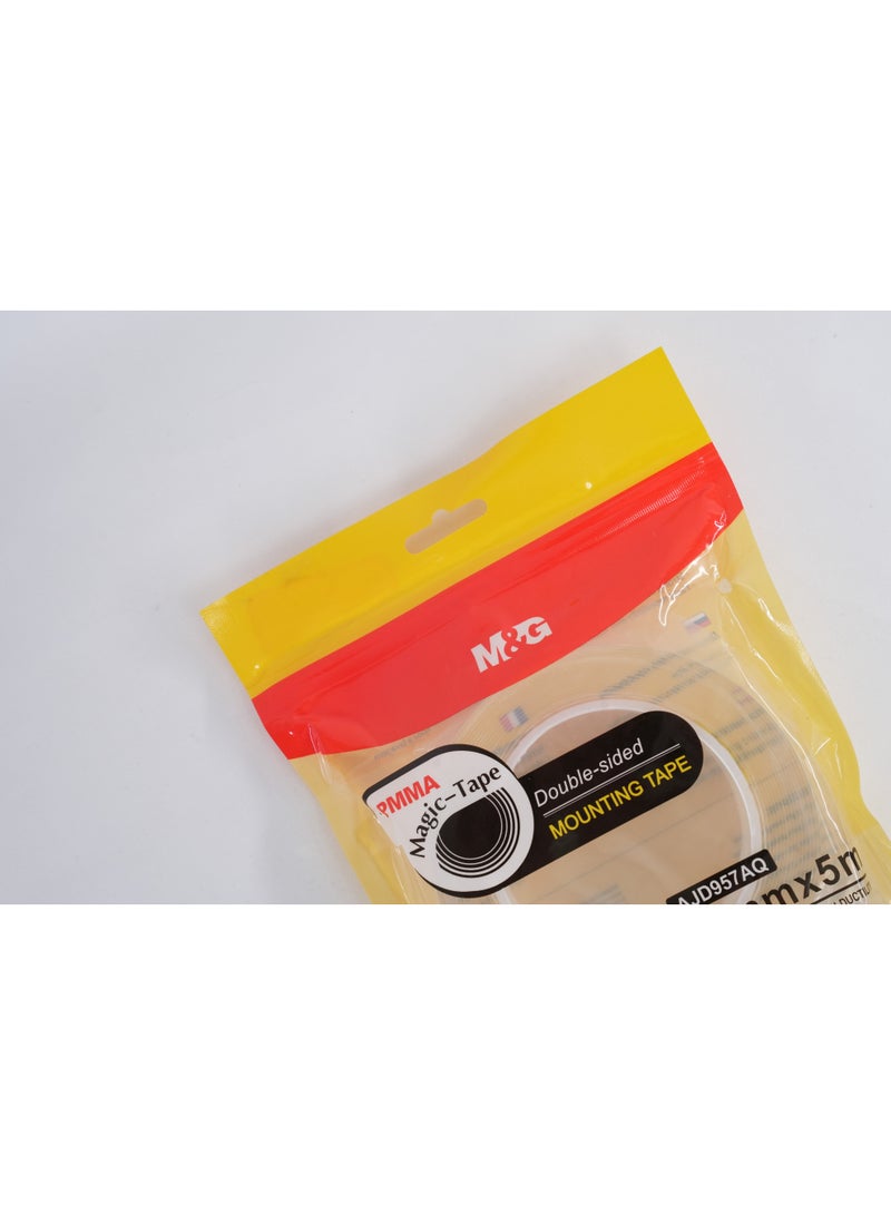 M&G double sided Nano Transparent Mounting Tape 24mmx5m (1 roll) - Image 2