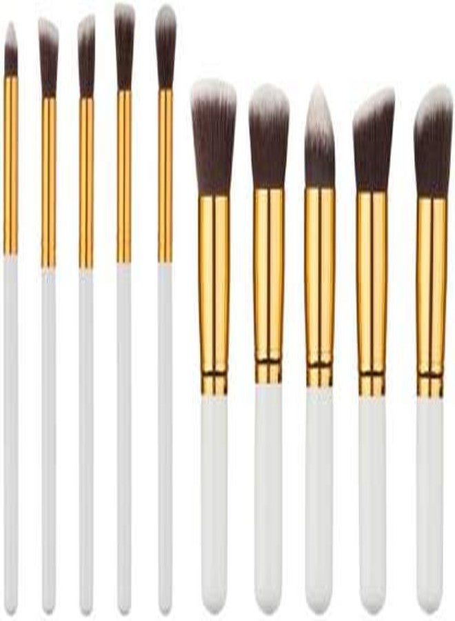 lele? makeup brush white set of 10 - Image 1