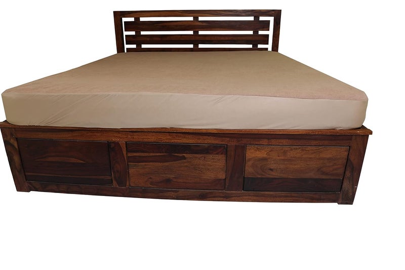 Tender sleep Water Proof Fitted Mattress Protector Beige 78 x 72 x 10 King - Image 1
