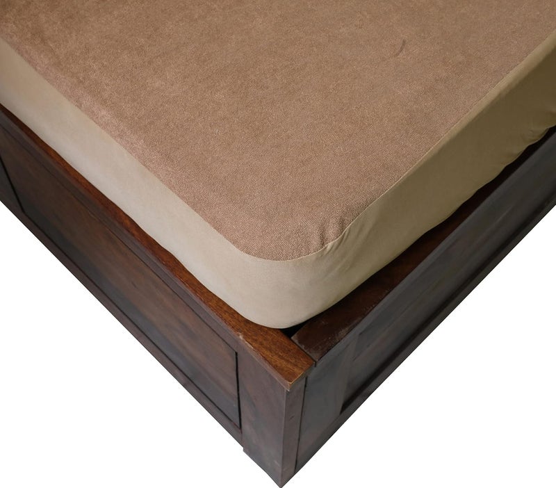 Tender sleep Water Proof Fitted Mattress Protector Beige 78 x 72 x 10 King - Image 3