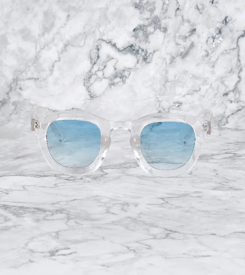 Explicit Poets Explicit Poets Unisex ROBIN Clear - Gradient Blue Stylish Sunglasses, 5EP8