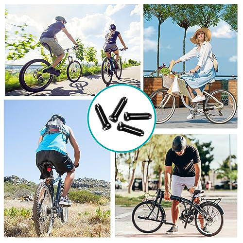 EACOZY Bike Cable Caps, Black Crimps, Brake Cable End Tips for Road Mountain Bicycle, Pack of 50 - Image 5